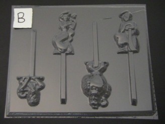 310sp A Lad, Jazzy Chocolate Candy Lollipop Mold FACTORY SECOND